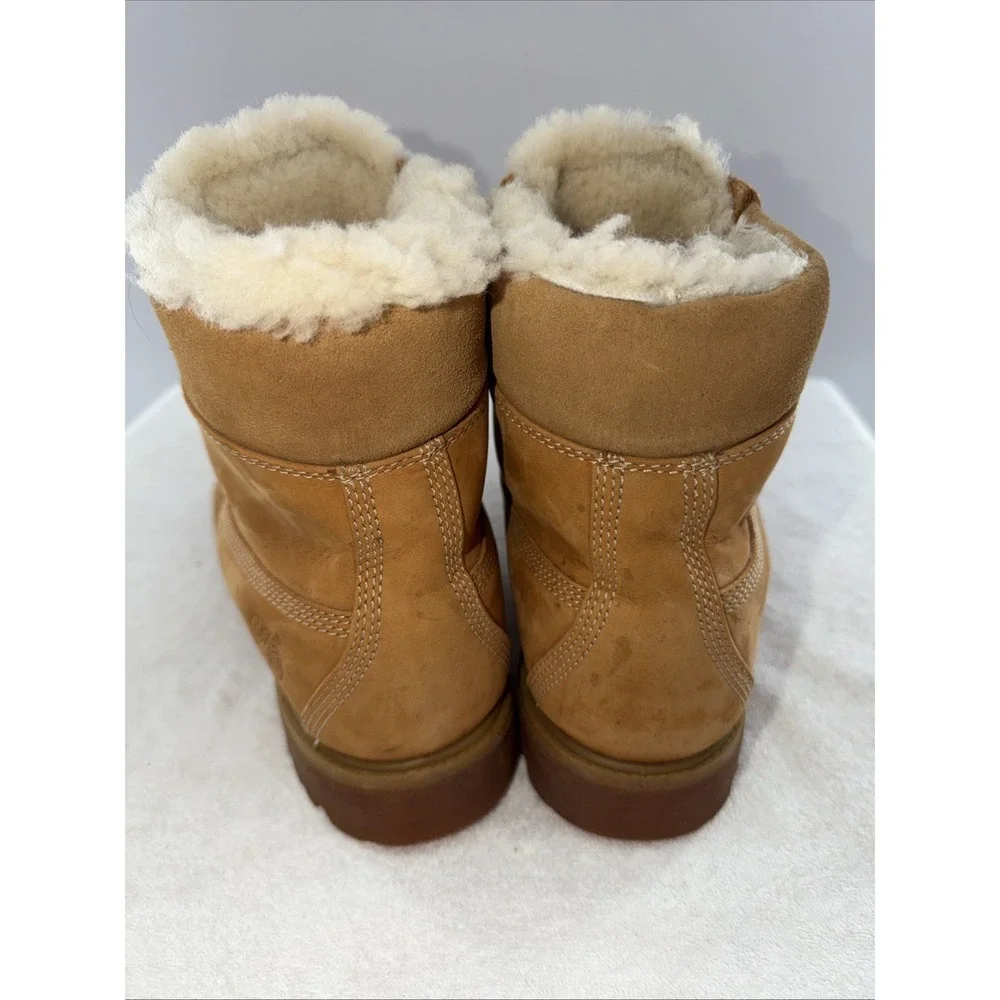 Timberland 6-Inch Premium Waterproof Fleece Boots EU 44UK 9 US 10M Sherpa Lining
